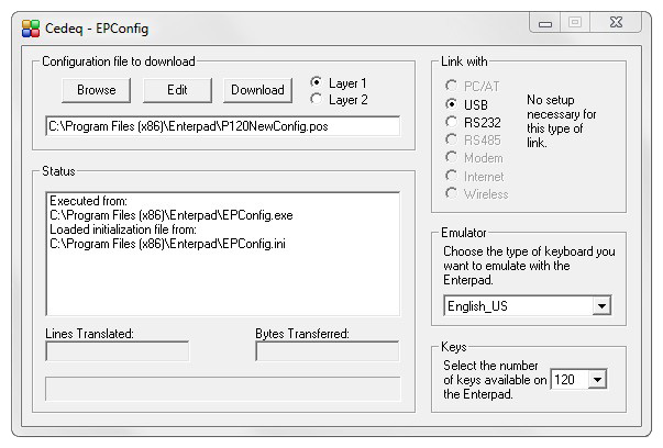 Enterpad - Configuration Software - EPConfig