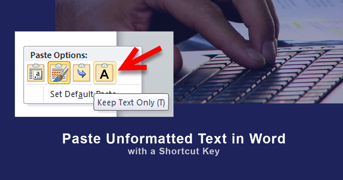 copy formatting shortcut not content